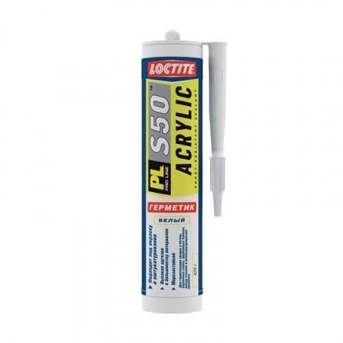 Купить Герметик Loctite PL S50 акриловый, морозостойкий, белый 420 г по низкой цене