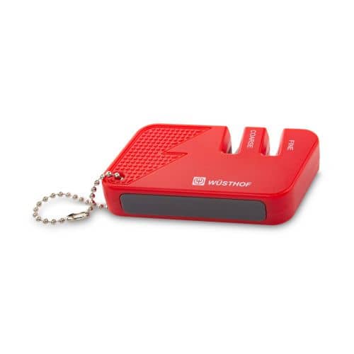Купить Точилка Wüsthof Knife sharpeners двухуровневая, карманная, цвет красный по низкой цене