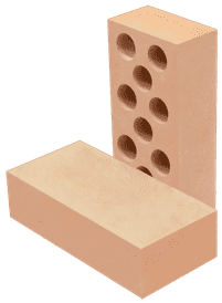 Купить Кирпич силикатный c гладкой поверхностью персиковый 250х120х65 мм по низкой цене