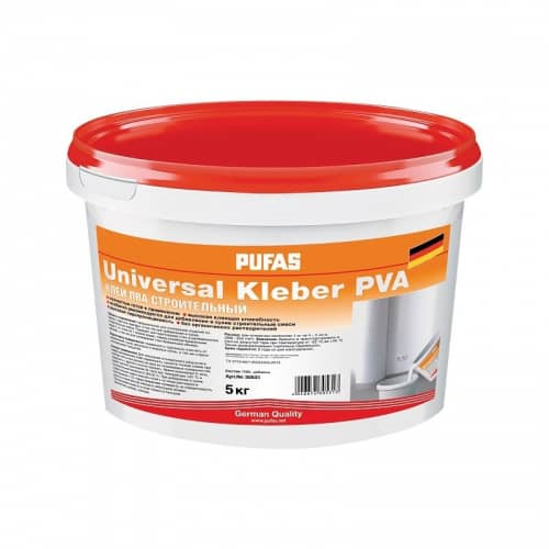 Купить Клей PUFAS Universal Kleber ПВА cтроительный 5 кг по низкой цене